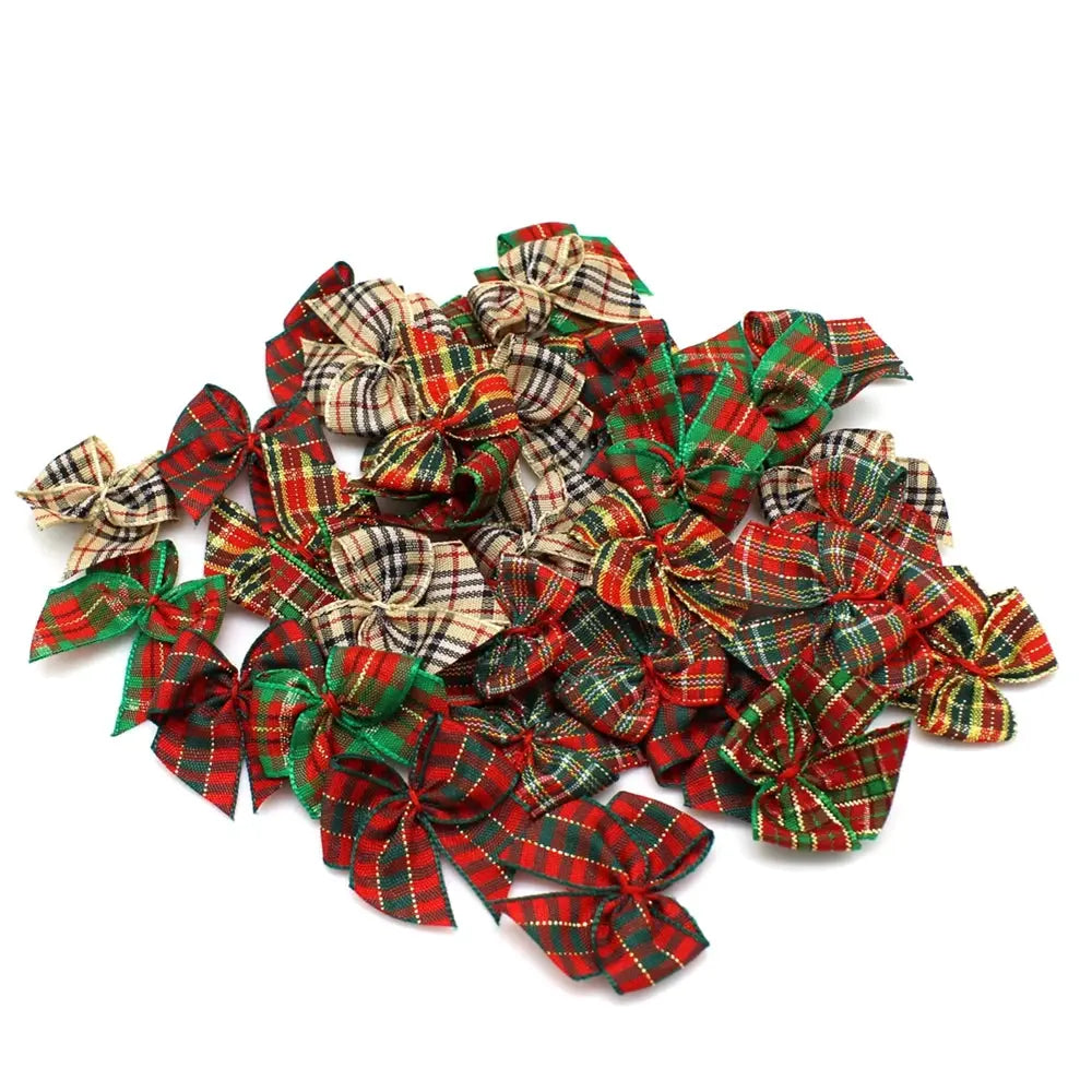 30Pcs Satin Ribbon Bows for DIY Crafts