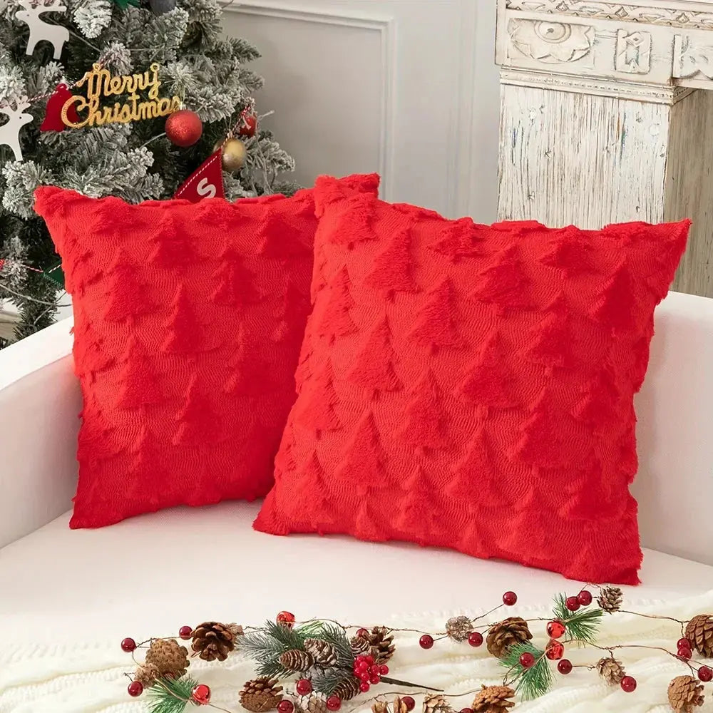 Christmas Tree Pattern Pillow Covers 2025
