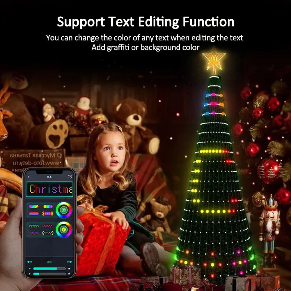 Smart RGB Christmas Tree Star Lights