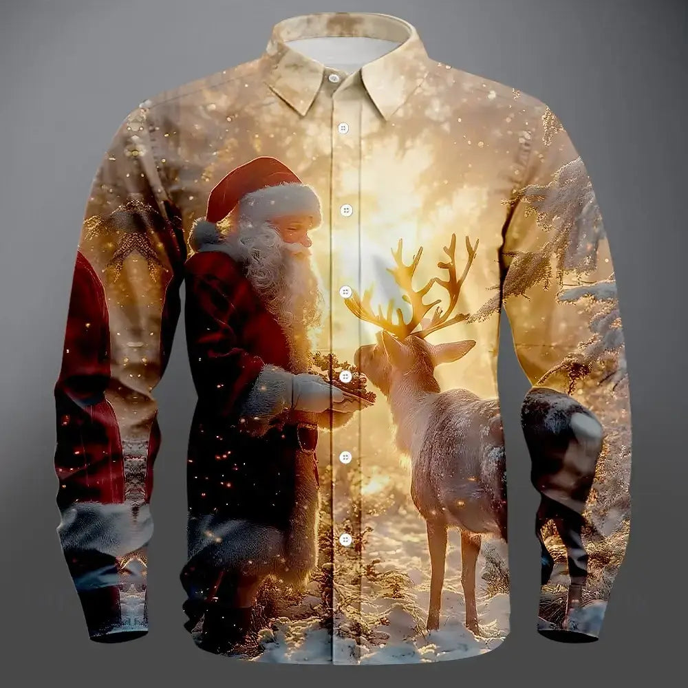 Men’s Merry Christmas 3D Print Shirt