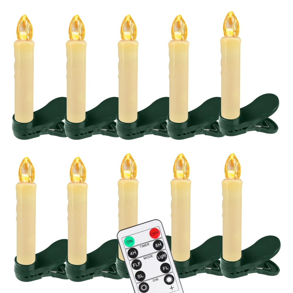 Flameless LED Taper Christmas Candles