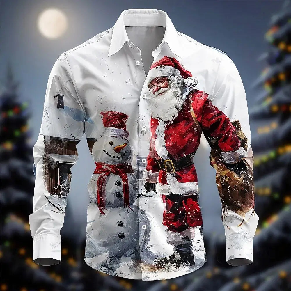 Men’s Merry Christmas 3D Print Shirt