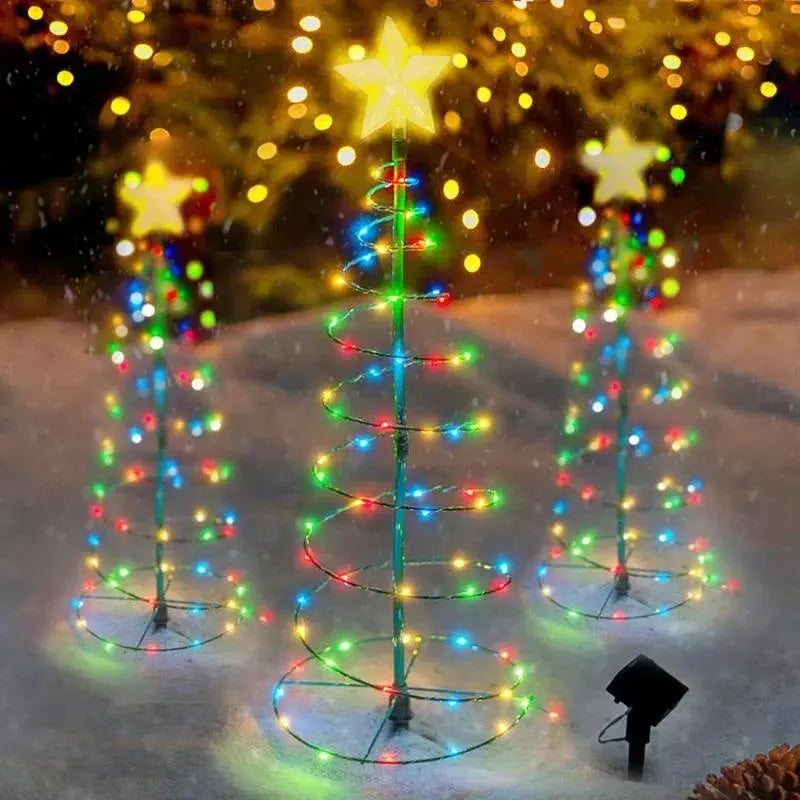 Solar LED Luminous Christmas Tree Ornament