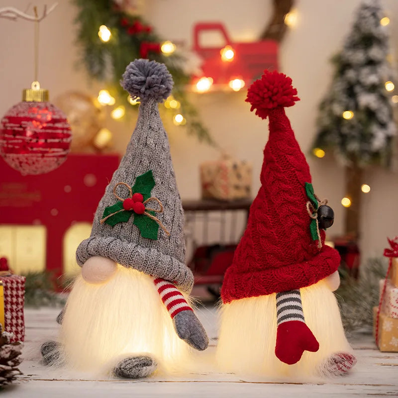 Luminous Rudolph Elf Knitted Lamp Ornament