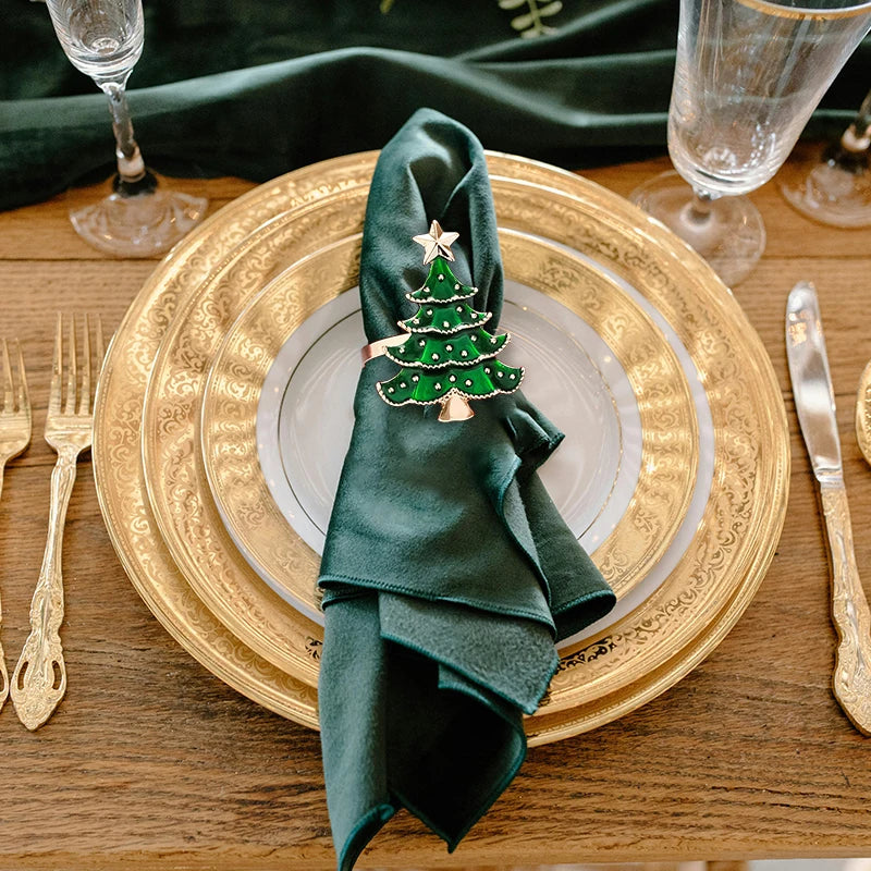 Christmas Napkin Rings Table Decor 2025