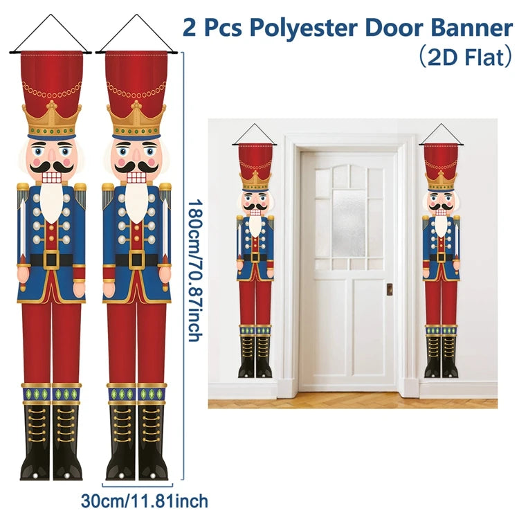 Merry Christmas 2025 Festive Door Banner