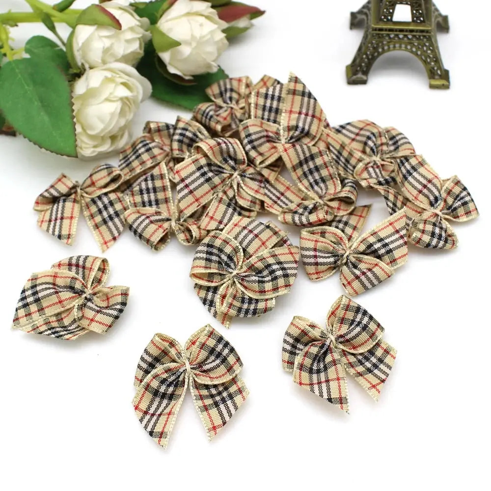 30Pcs Satin Ribbon Bows for DIY Crafts