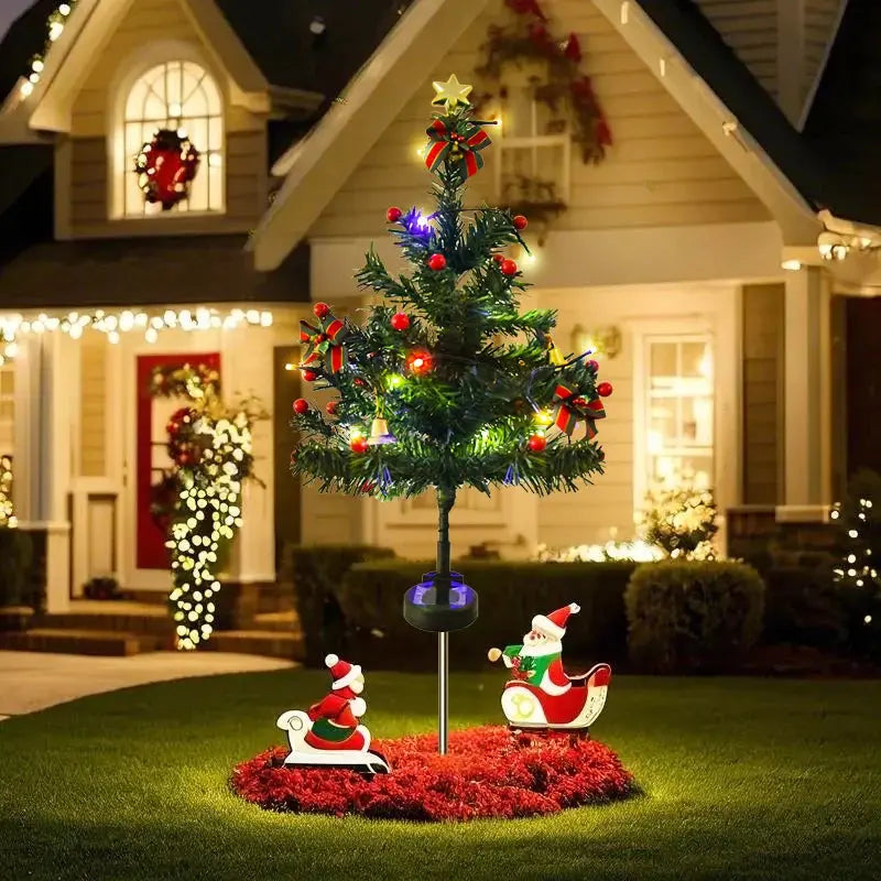 Waterproof Solar Snowflake Christmas Tree Lights