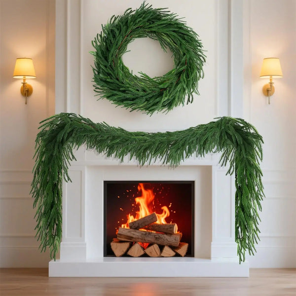 6FT Artificial Norfolk Pine Christmas Garlands