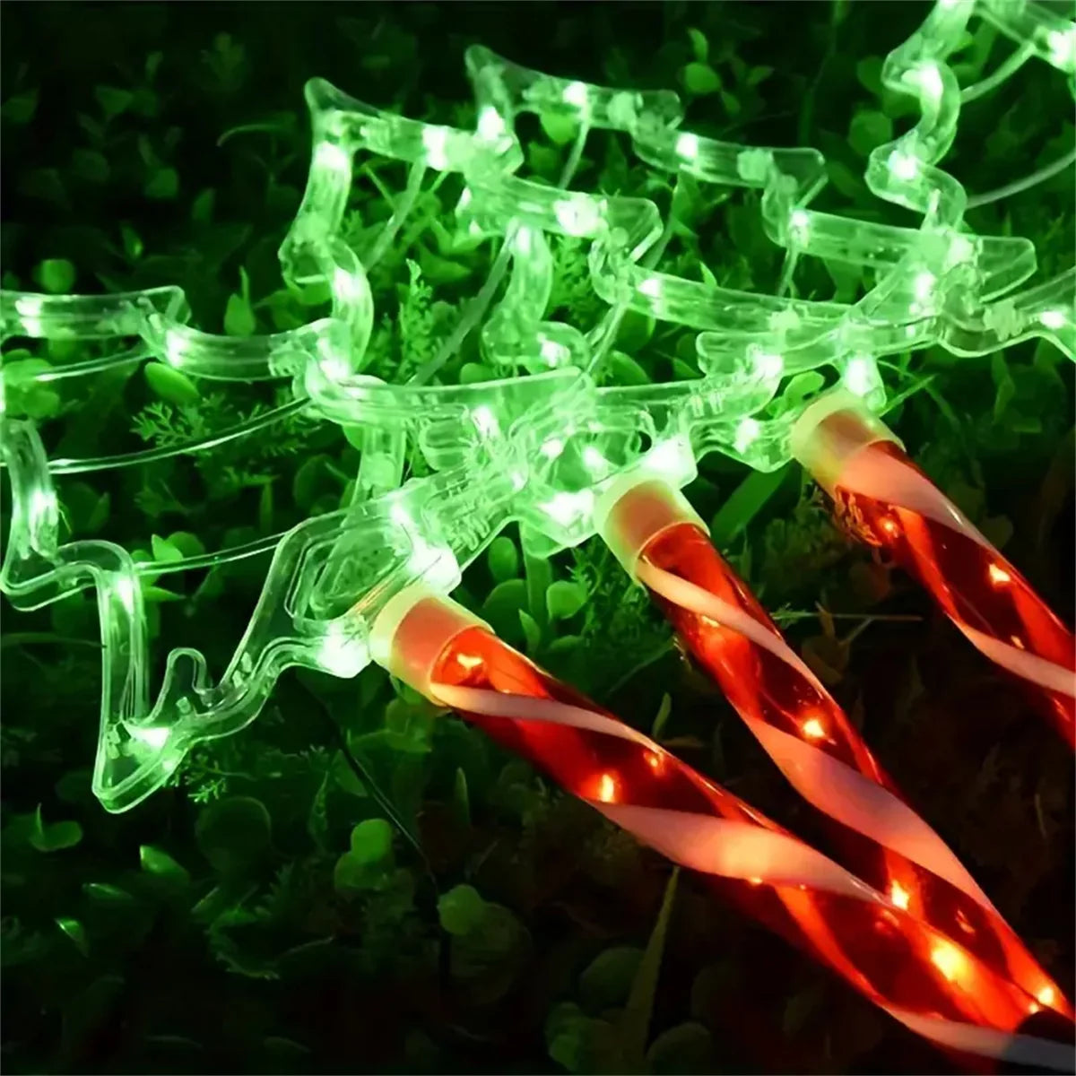 5PC Solar Candy Christmas Tree Lights