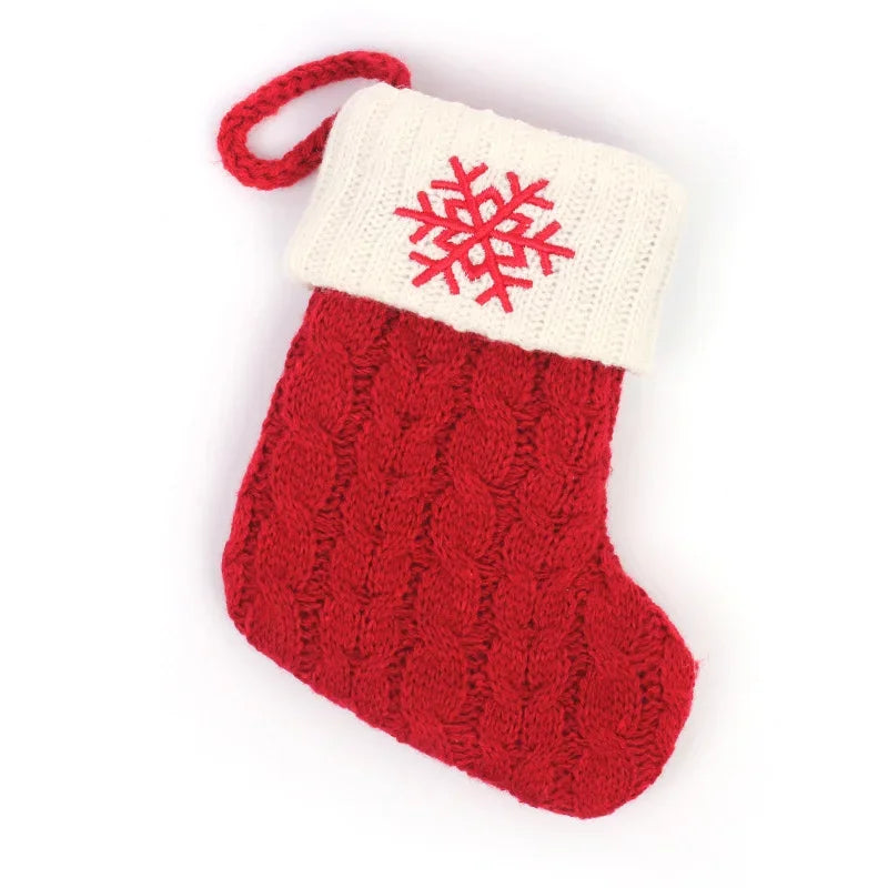 Personalized Knitted Christmas Stocking Decoration