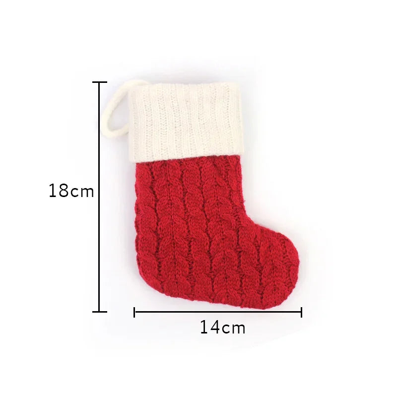Personalized Knitted Christmas Stocking Decoration
