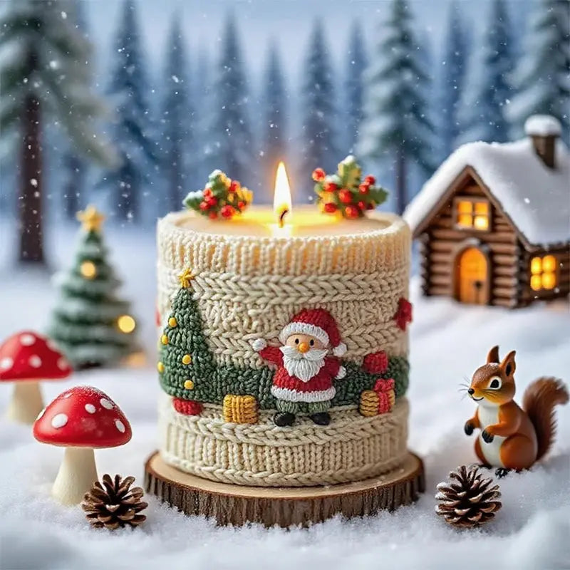 Christmas Santa Tree Silicone Candle Mold