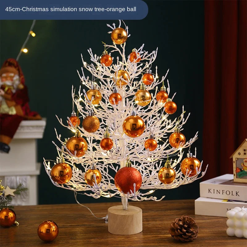 Mini Christmas Tree Desktop Decoration Set