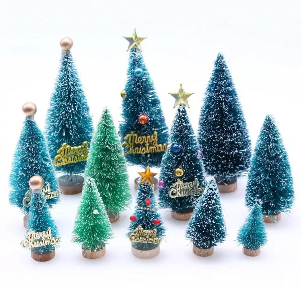Mini Decorated Cedar Christmas Tree