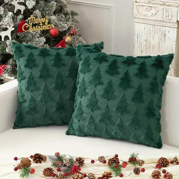 Christmas Tree Pattern Pillow Covers 2025