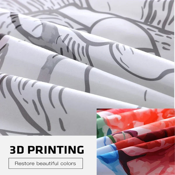Santa Claus 3D Printed Bedding Set