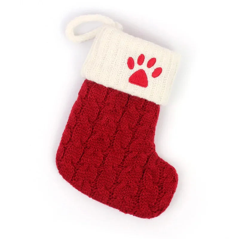 Personalized Knitted Christmas Stocking Decoration