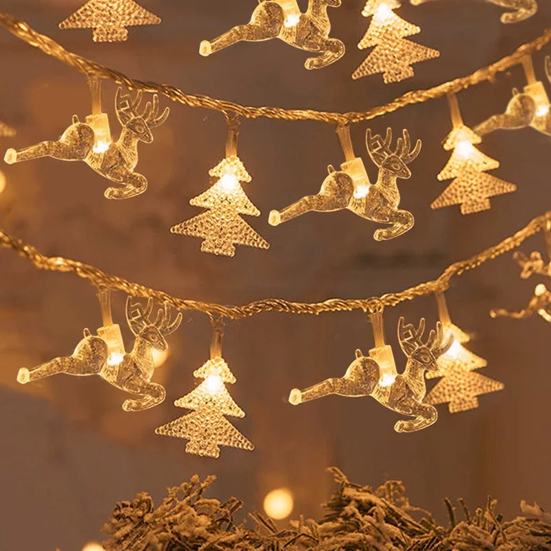 Snowflake LED Christmas Tree String Lights