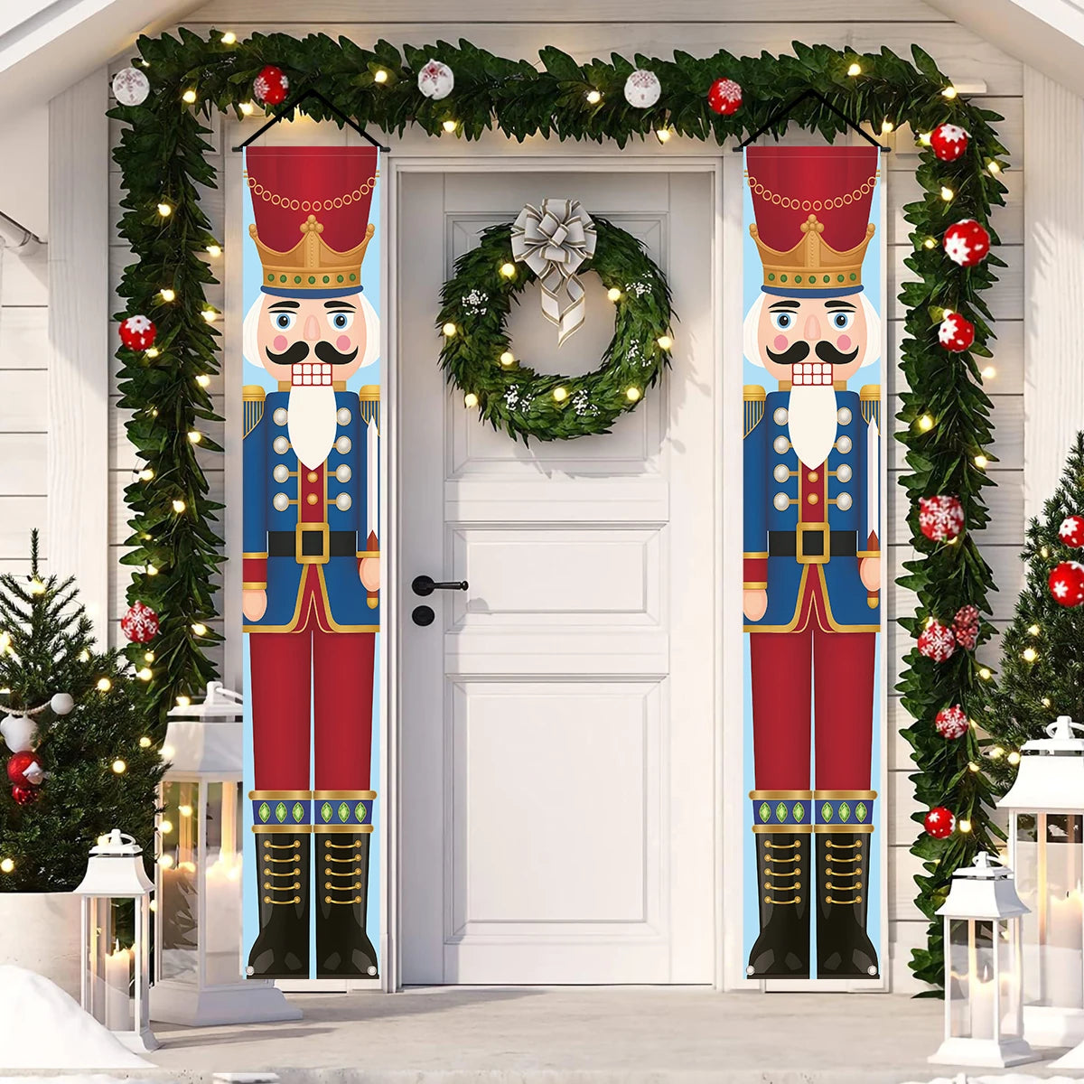 Merry Christmas 2025 Festive Door Banner