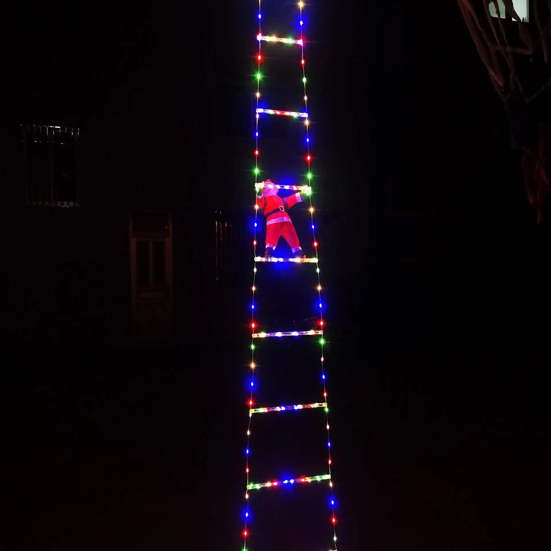 Santa Claus Climbing Ladder Light Decoration