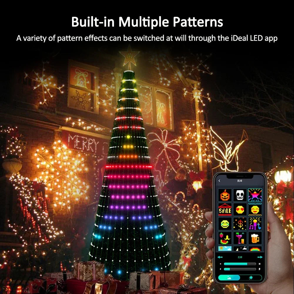 Smart RGB Christmas Tree Star Lights