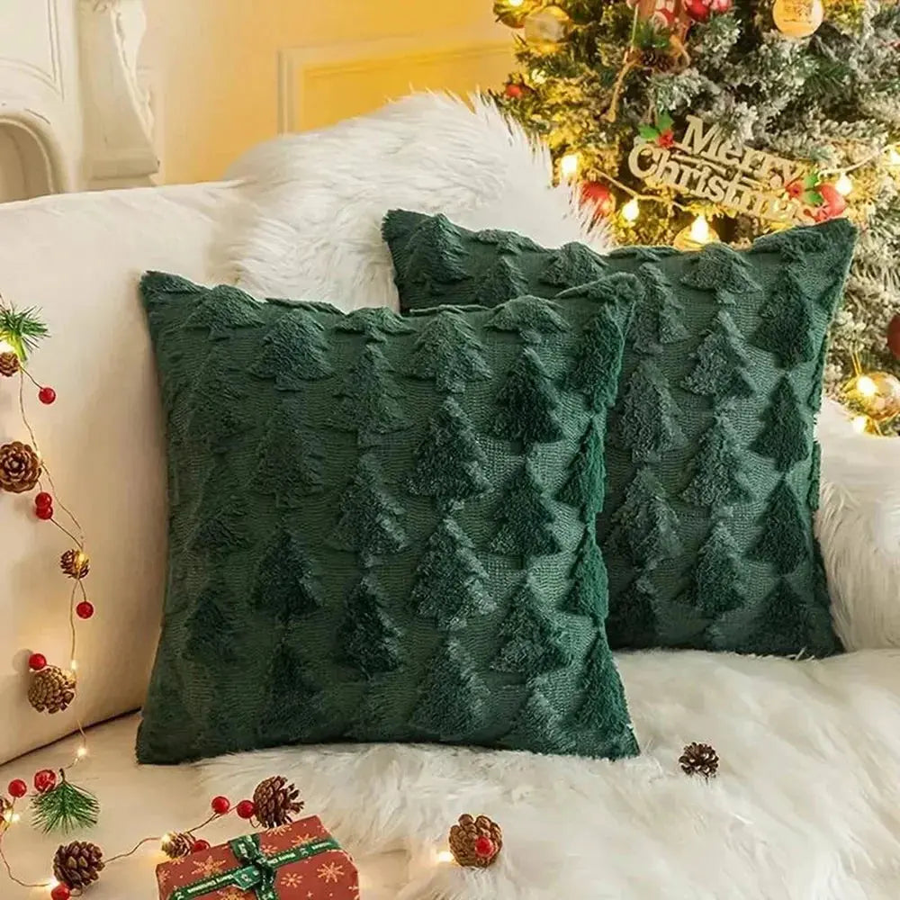 Christmas Tree Pattern Pillow Covers 2025