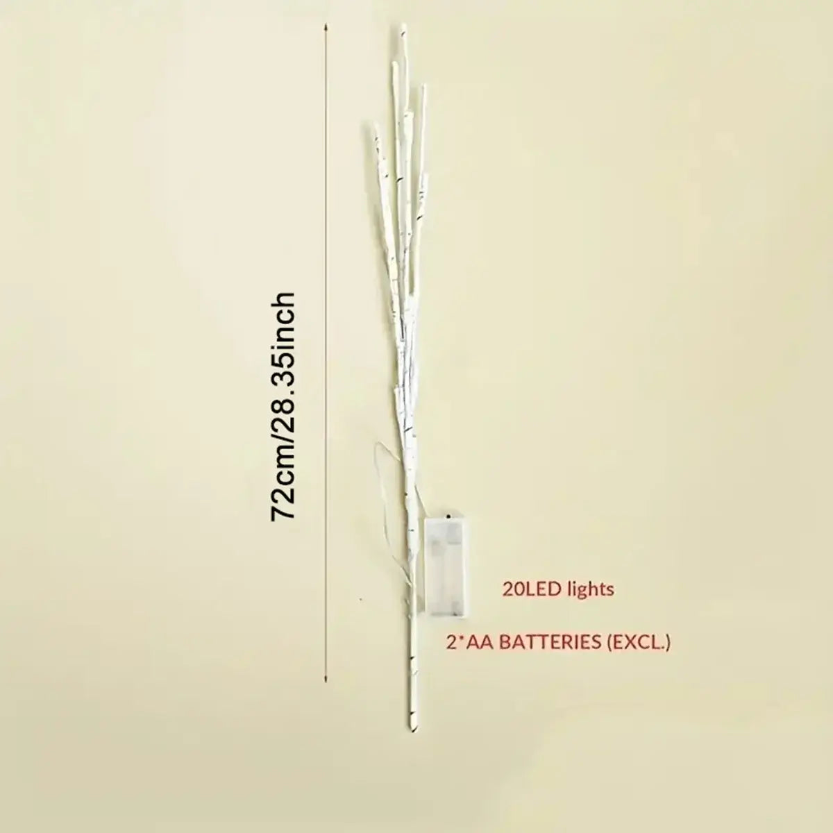 LED White Birch Branch Lights