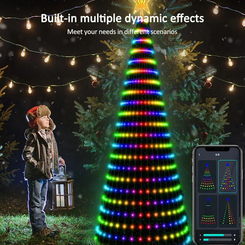 Smart RGB Christmas Tree Star Lights