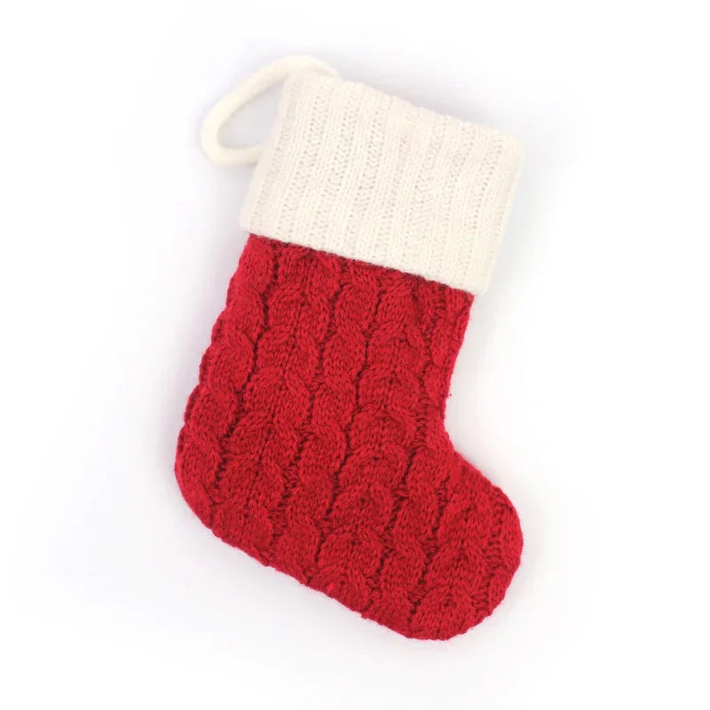 Personalized Knitted Christmas Stocking Decoration