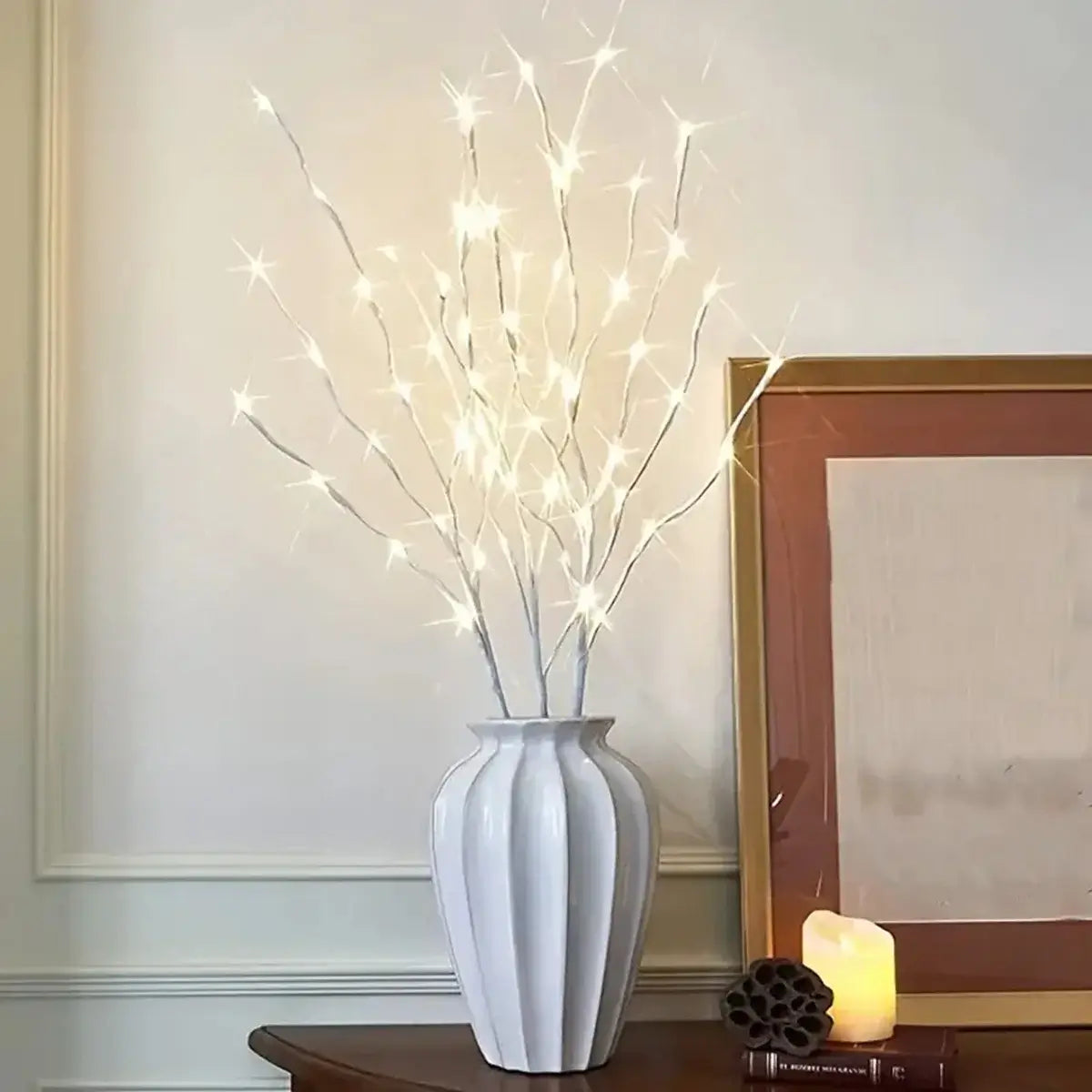 LED White Birch Branch Lights