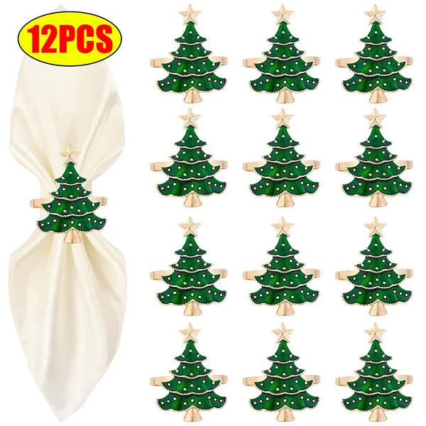 Christmas Napkin Rings Table Decor 2025