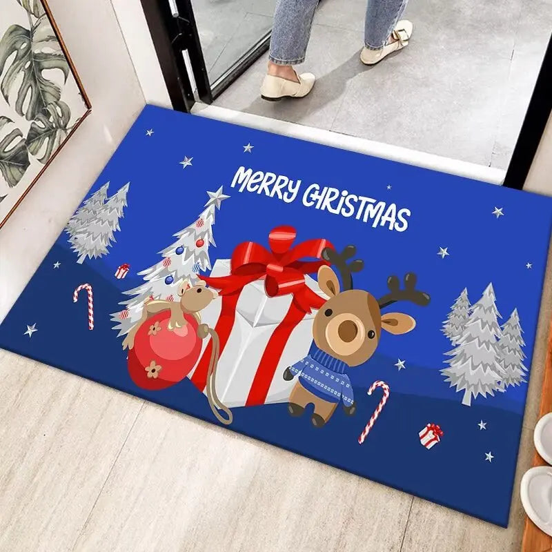 Christmas Family Entrance Doormat Rug