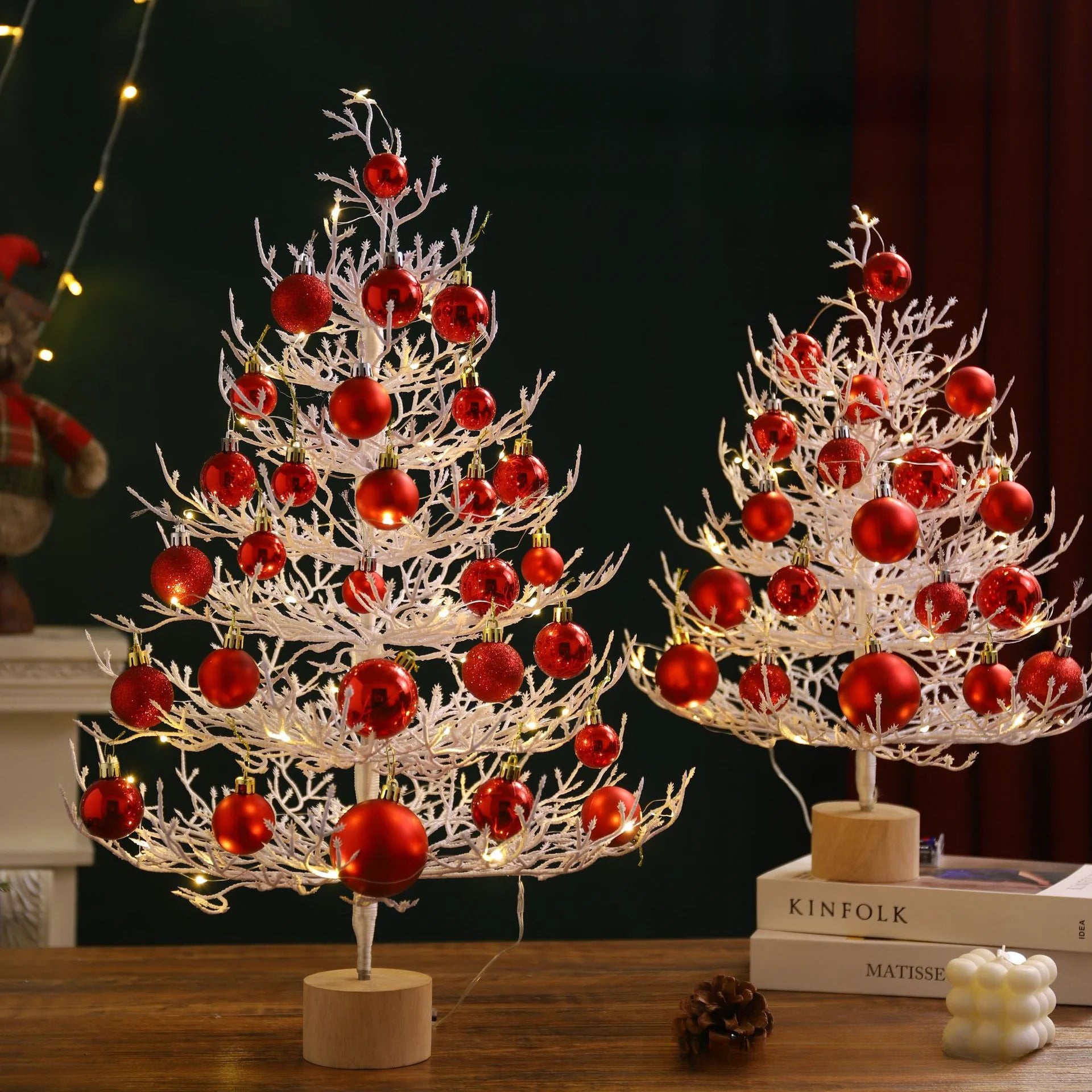 Mini Christmas Tree Desktop Decoration Set