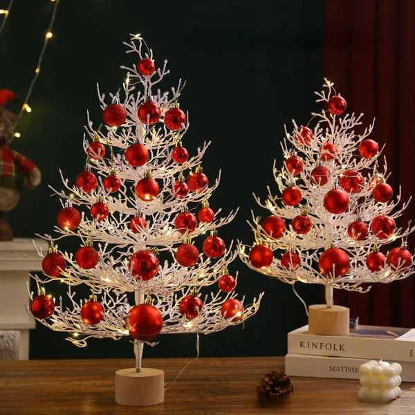 Mini Christmas Tree Desktop Decoration Set