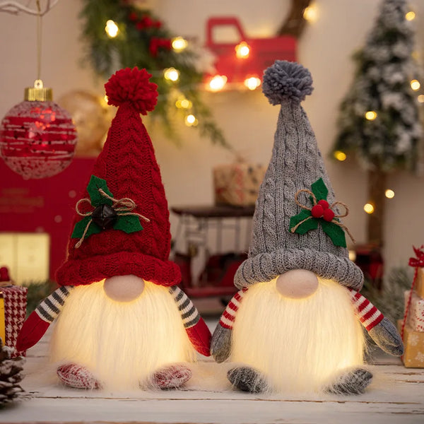 Luminous Rudolph Elf Knitted Lamp Ornament