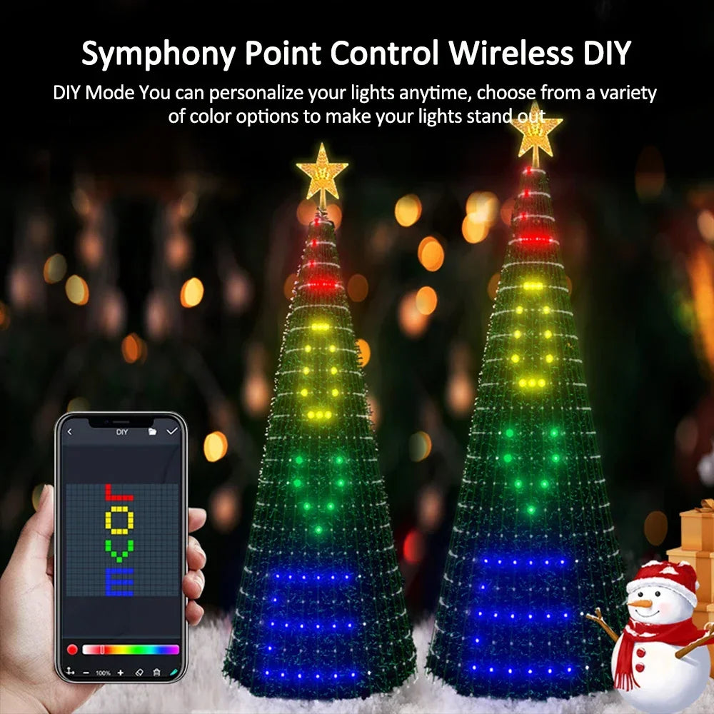 Smart RGB Christmas Tree Star Lights