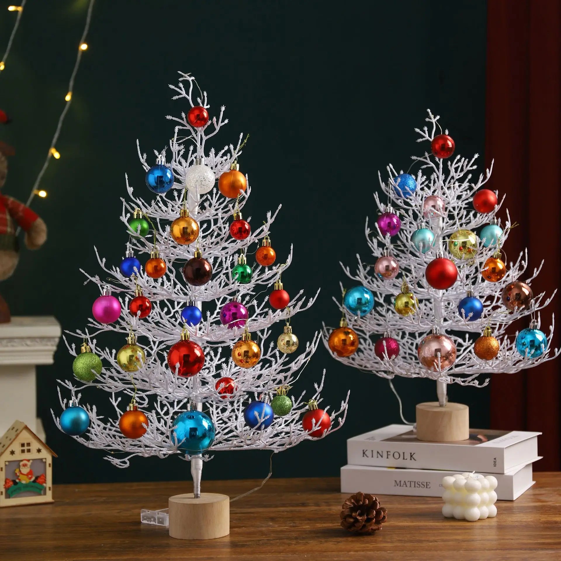 Mini Christmas Tree Desktop Decoration Set