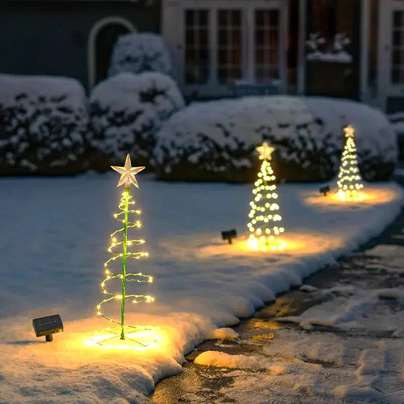 Solar LED Luminous Christmas Tree Ornament
