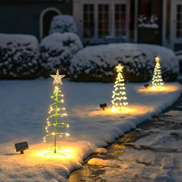 Solar LED Luminous Christmas Tree Ornament