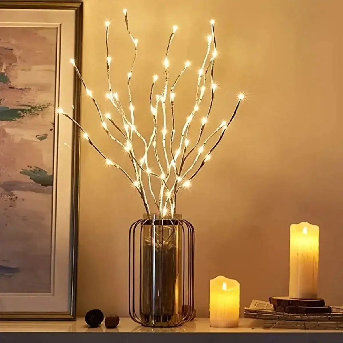 LED White Birch Branch Lights