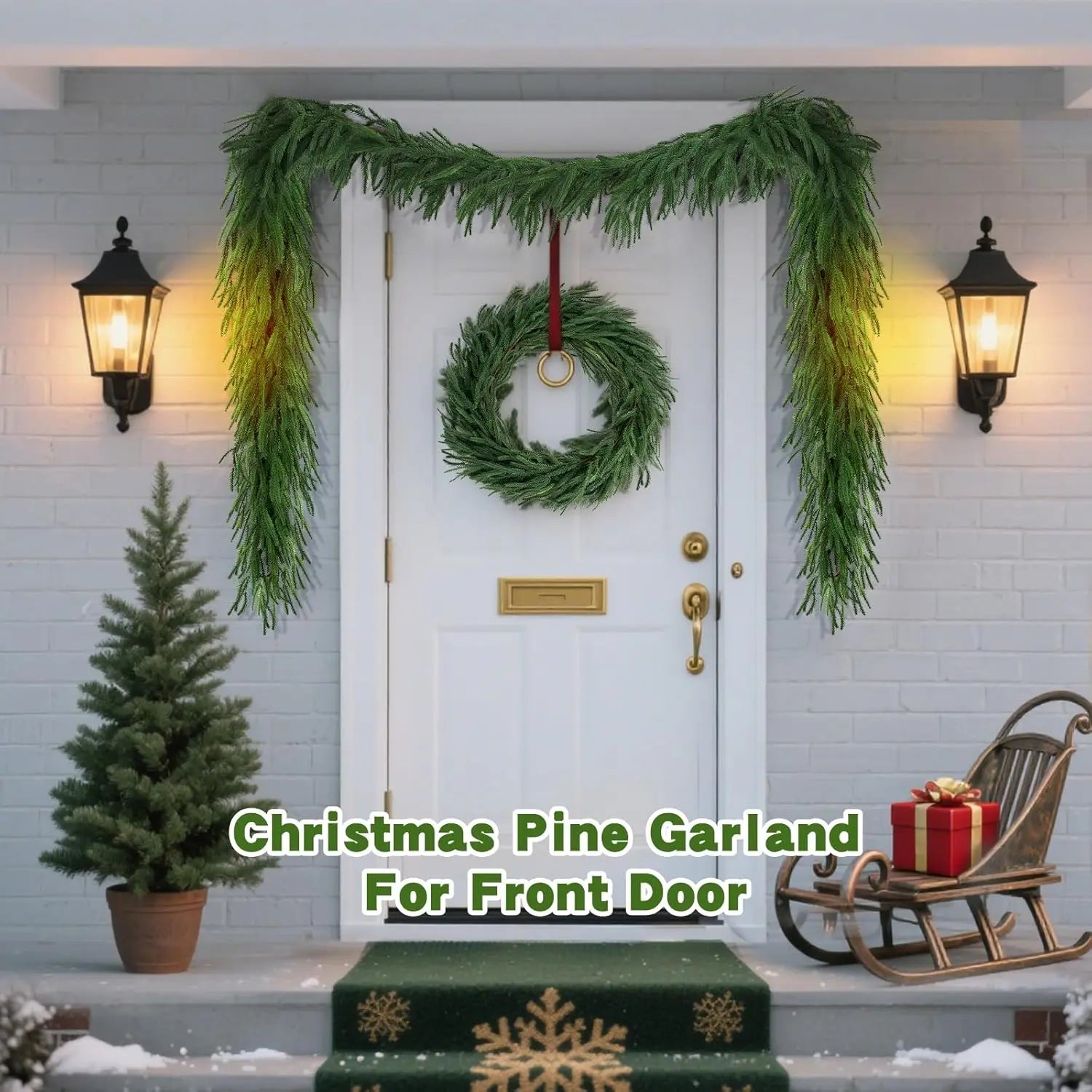 6FT Artificial Norfolk Pine Christmas Garlands