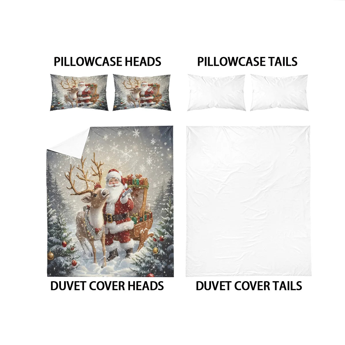 Santa Claus 3D Printed Bedding Set