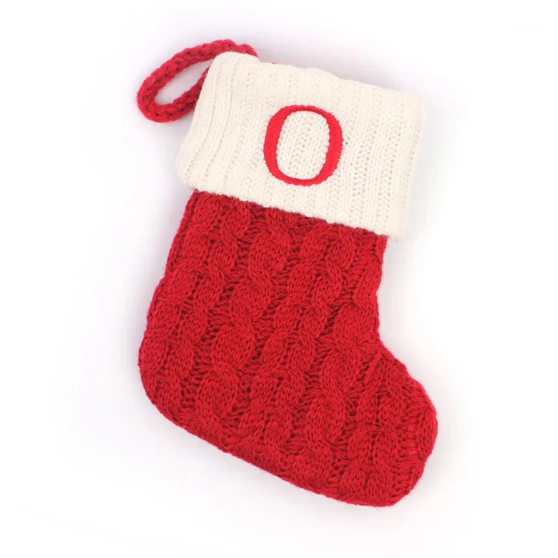 Personalized Knitted Christmas Stocking Decoration