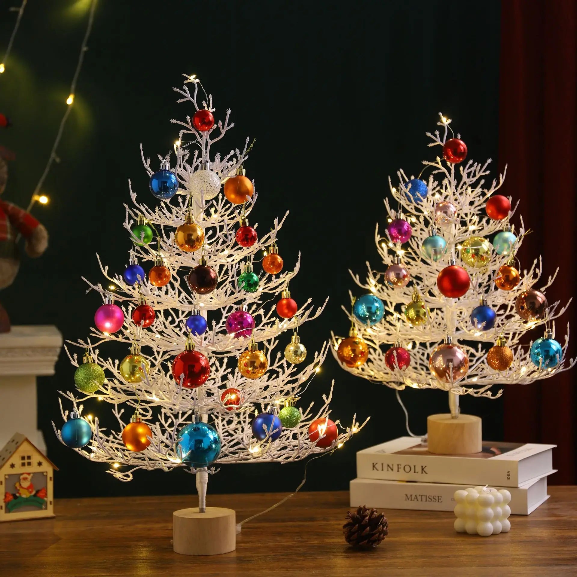 Mini Christmas Tree Desktop Decoration Set
