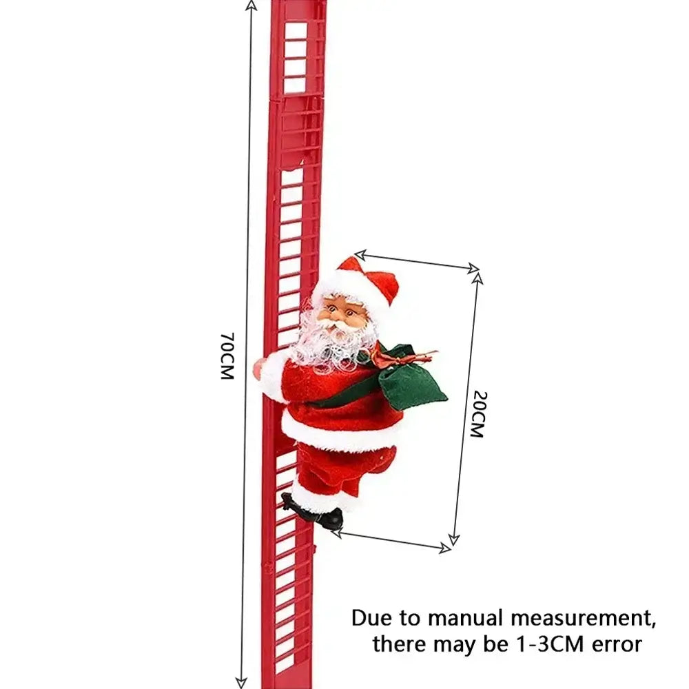 Climbing Santa Ladder with Music