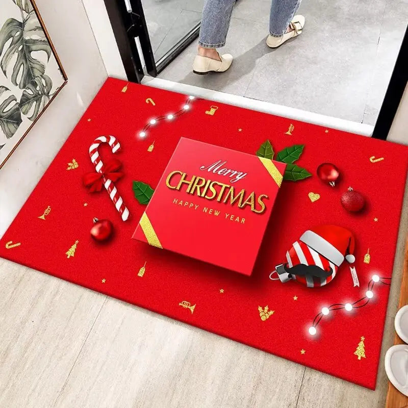 Christmas Family Entrance Doormat Rug