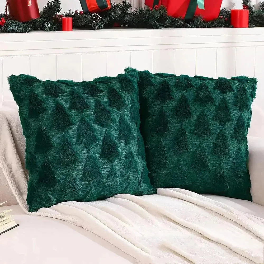 Christmas Tree Pattern Pillow Covers 2025