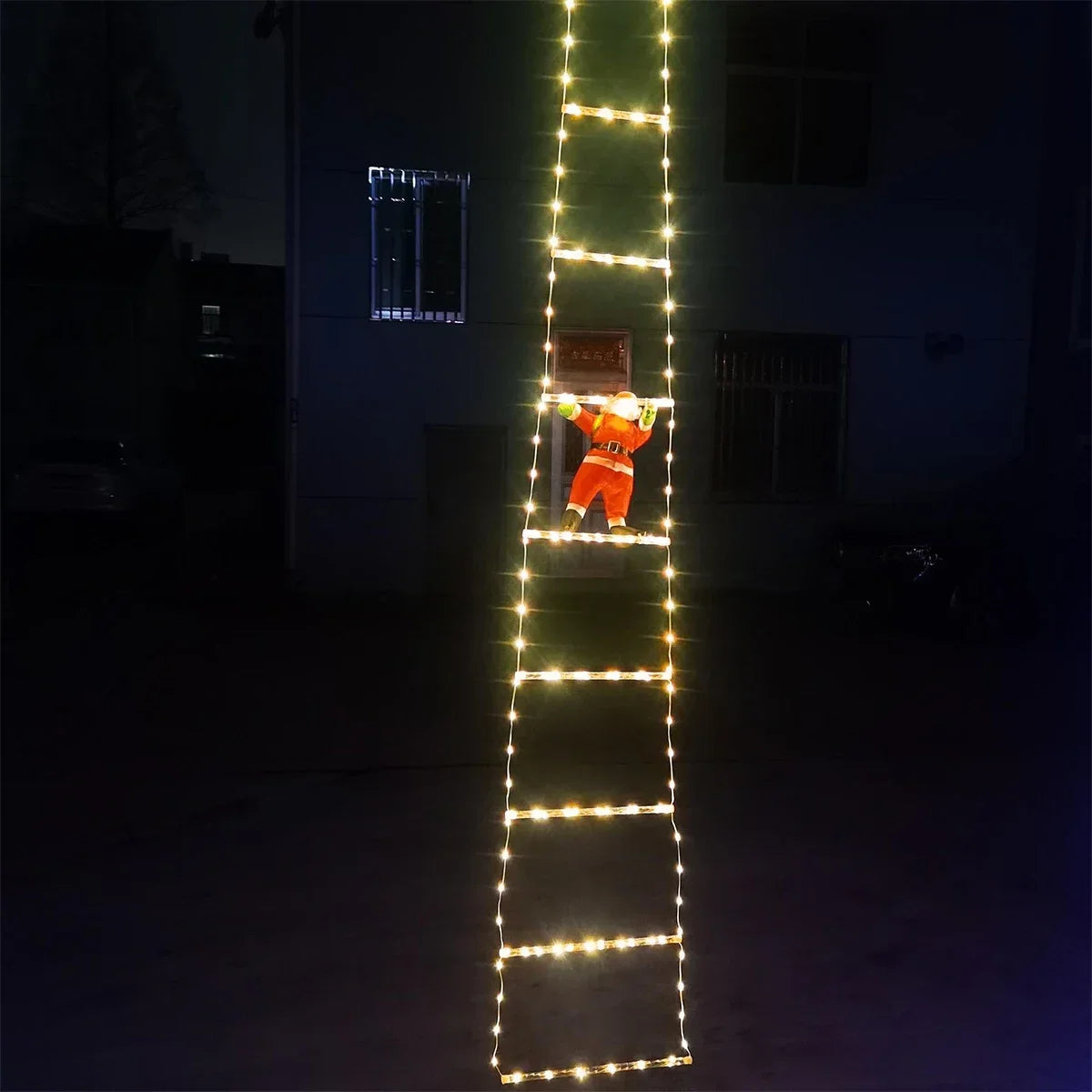 Santa Claus Climbing Ladder Light Decoration