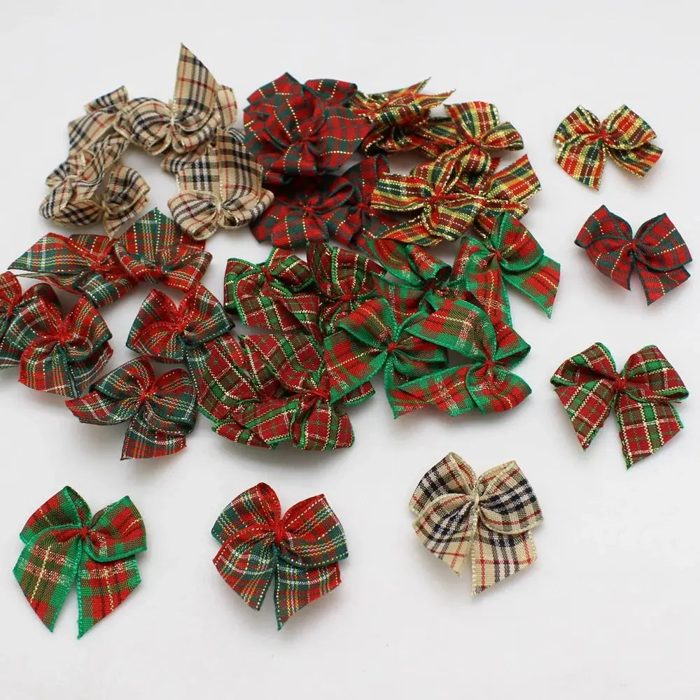 30Pcs Satin Ribbon Bows for DIY Crafts